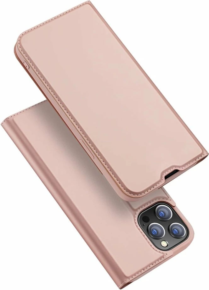 Mbështjellës Dux Ducis Skin Pro Bookcase për iPhone 13 Pro, rozë