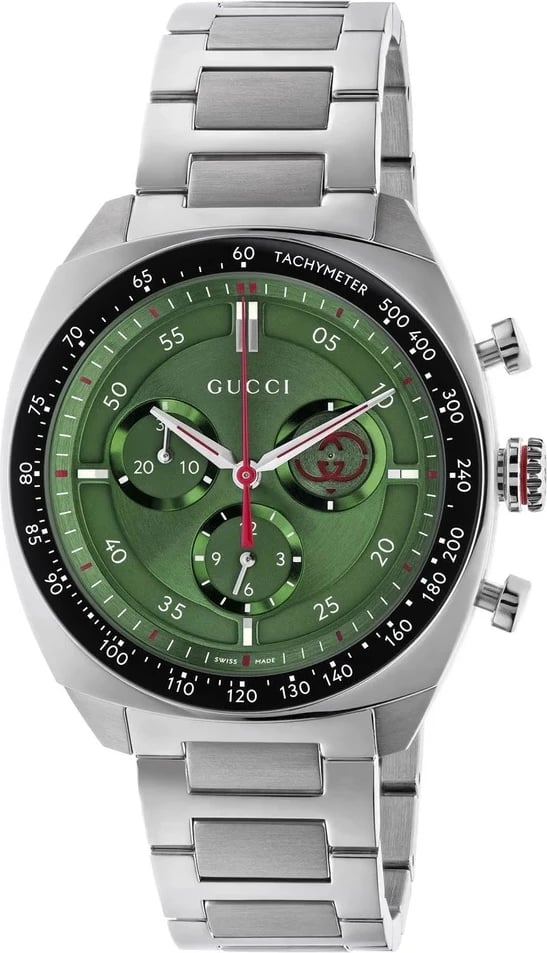 Orë dore GUCCI YA142318 për meshkuj, e gjelbër