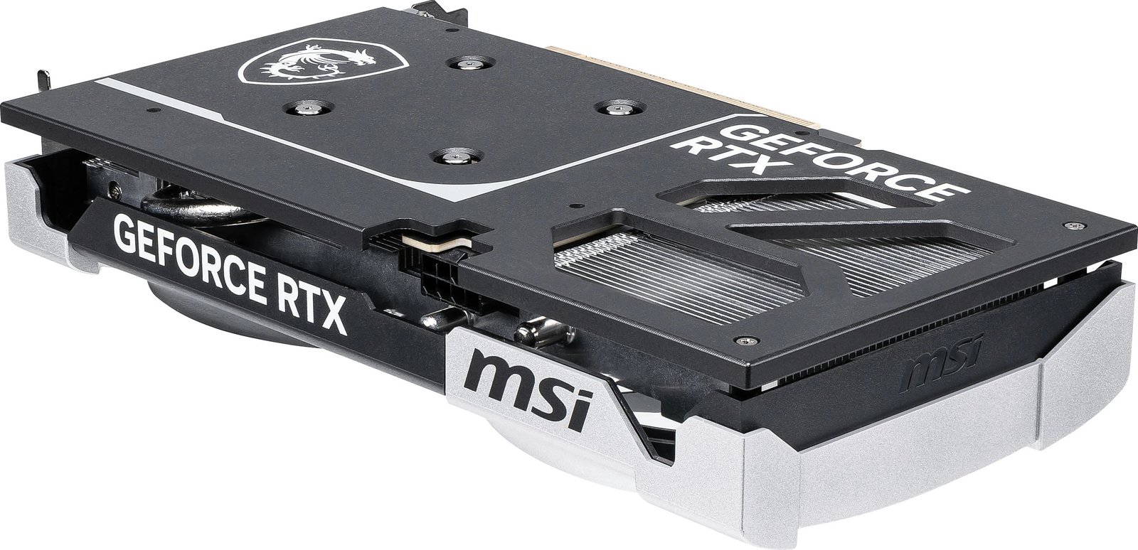 Kartelë grafike MSI RTX 5060 Ti Ventus 2X OC 8GB GDDR7, argjendtë