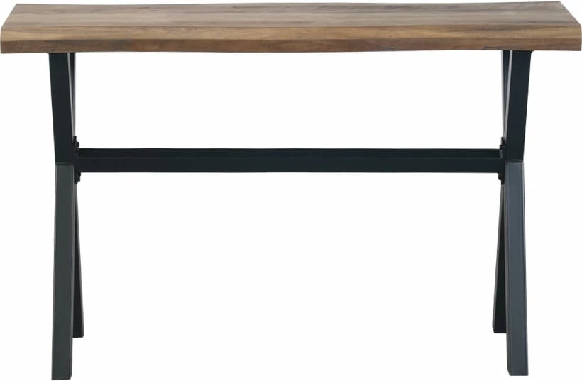 Konsolë Brick, ngjyrë arre e zezë, 120x40x75cm