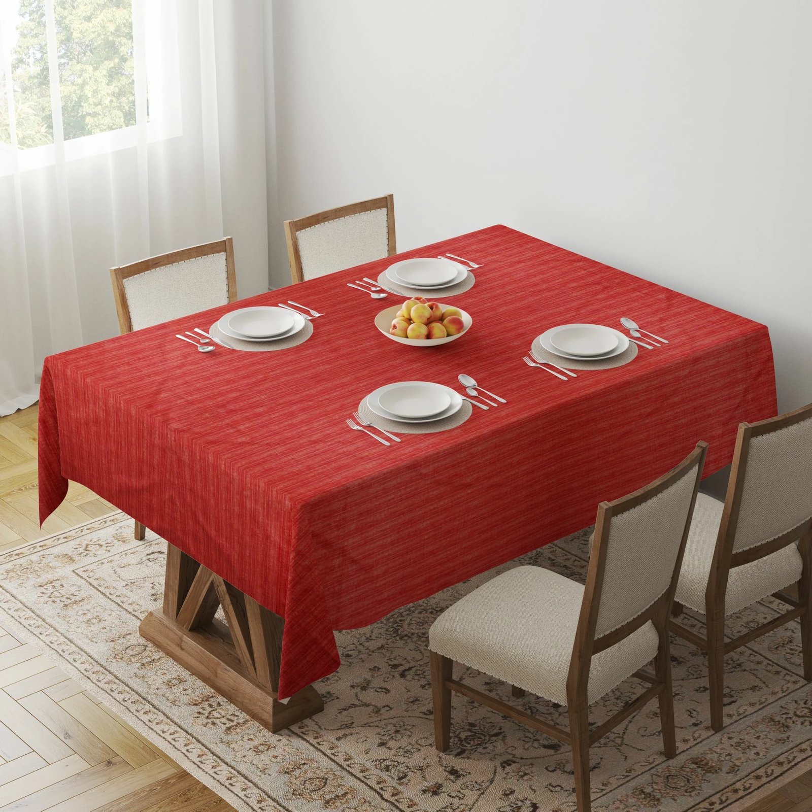 Mbulesë tavoline Hermia, Gravellamh2, shumëngjyrëshe, 140x140cm