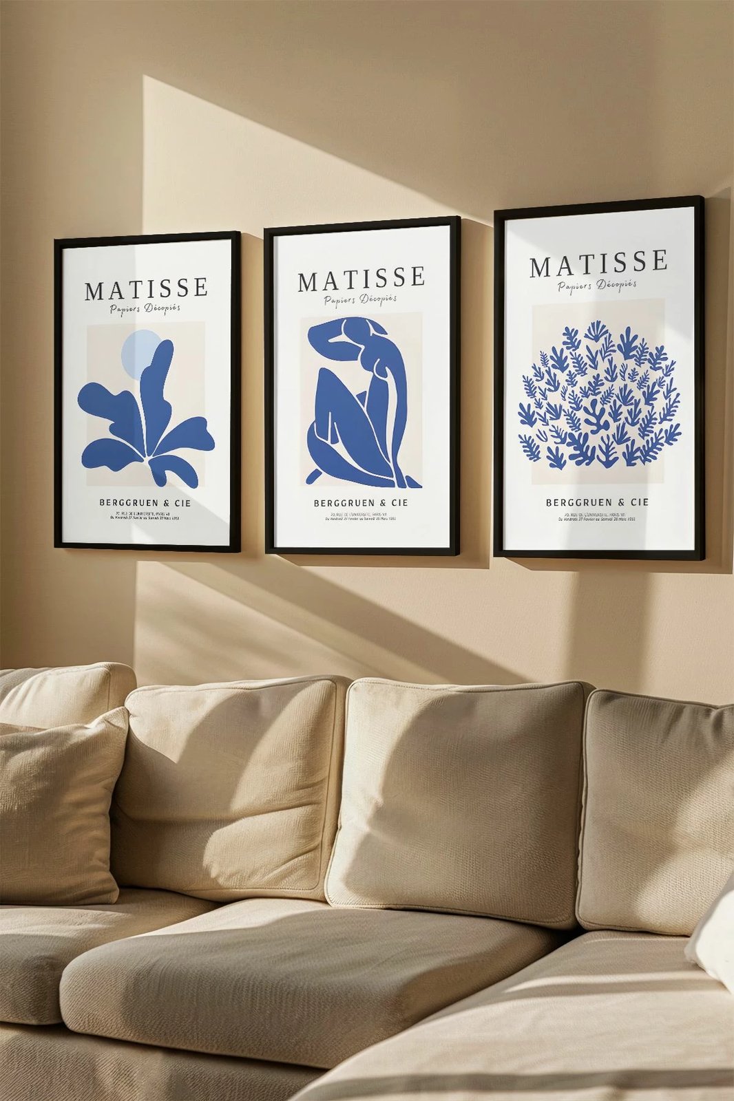 Pikturë dekorative me kornizë (3 copë), Wallity, Artvmodel16-Siyah