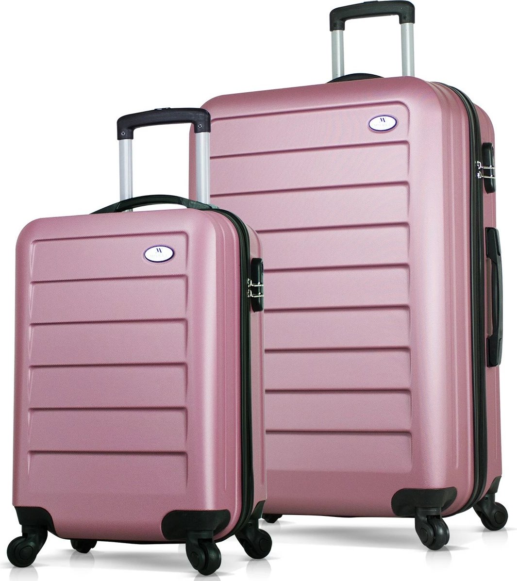 Set valixhesh (2 copë), ngjyrë rozë gold, Zoozie Bags, 6431