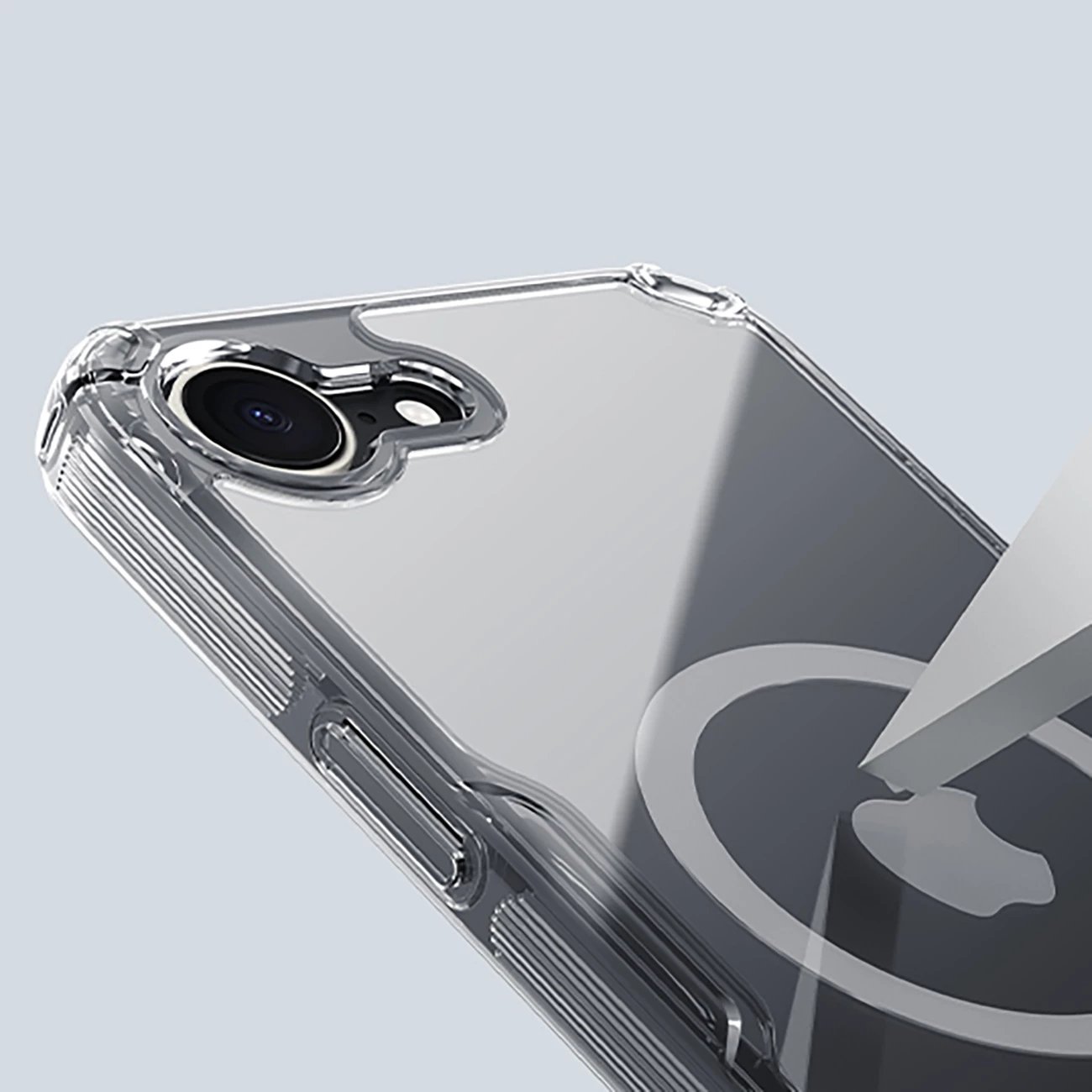 Mbështjellës Nillkin Nature Pro Magnetic për iPhone 16e, MagSafe, Transparent Mbështjellës Nillkin Nature Pro Magnetic për iPhone 16e, MagSafe, Transparent