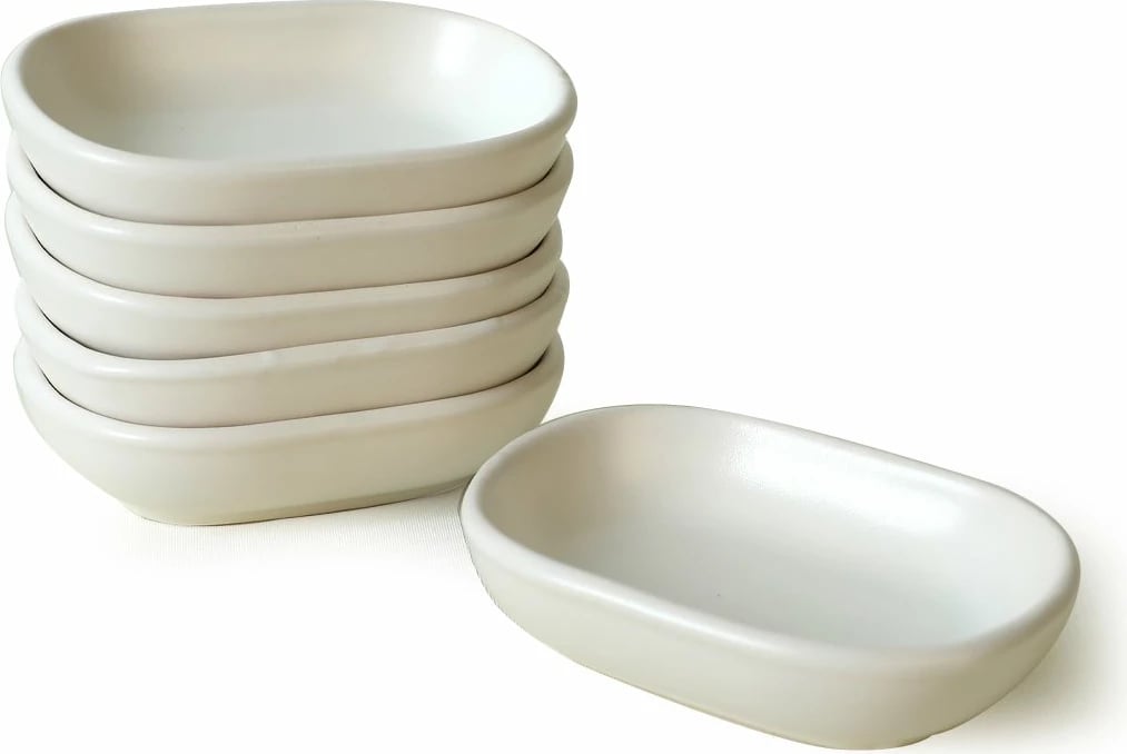 Set pjatash për meze (6 copë), Hermia Concept, ngjyrë e bardhë mat, X0001611900000000000000000