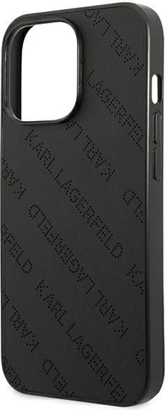 Mbështjellës Karl Lagerfeld Perforated Allover për iPhone 13 Pro Max 6.7", i zi