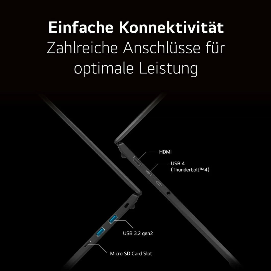 Laptop LG gram 17Z90S-G.AD7CG, Intel Core Ultra7 155H, 17 inç, 1.35kg, gri