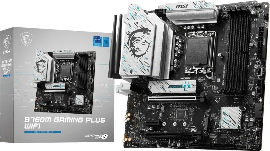 Pllakë amë MSI B760M GAMING PLUS WIFI, LGA1700, DDR5, micro ATX
