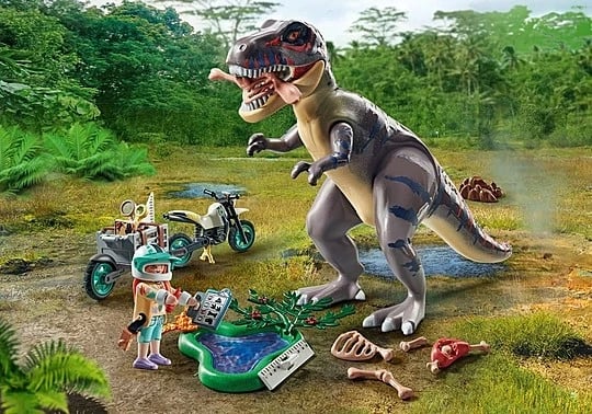 Set lodrash Playmobil Dinos 71524 In Search of T-Rex, 46 pjesë