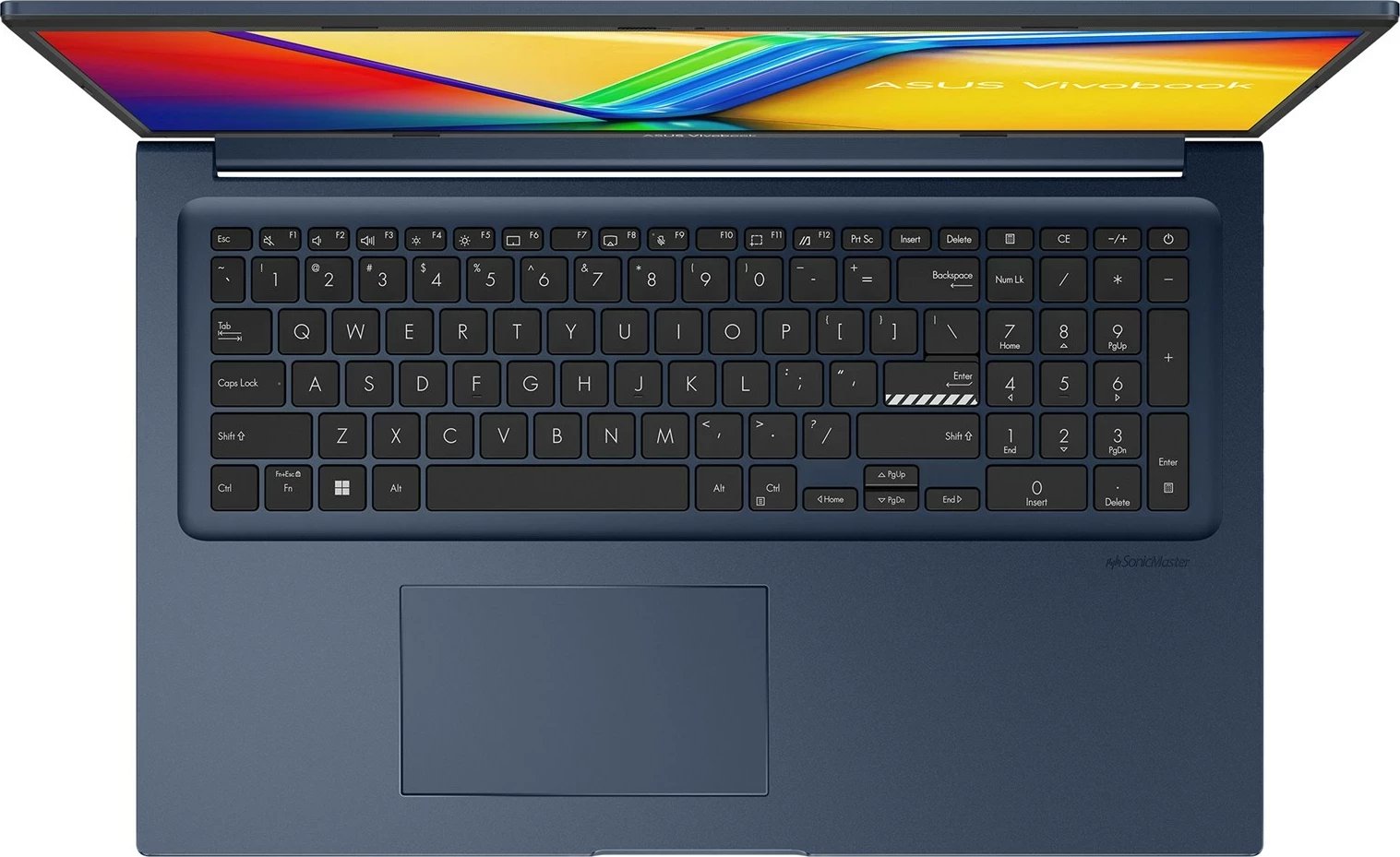 Laptop ASUS Vivobook 17 X1704ZA-I38512, 17.3", Intel Core i3-1215U, 8 GB RAM, 512 GB SSD, Quiet Blue