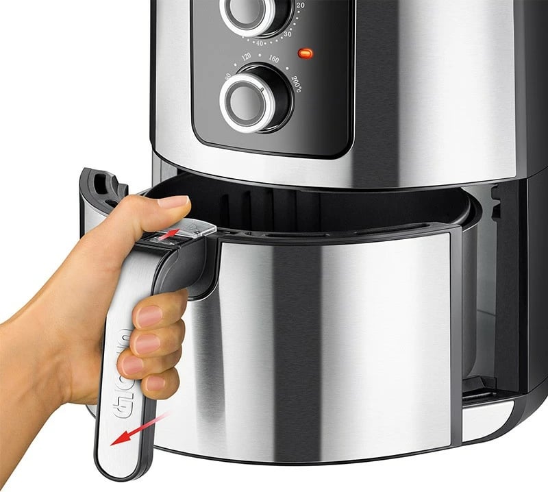 Fritezë me ajër të nxehtë UNOLD 58655, 5L, 1kg, 80-200°C, e zezë