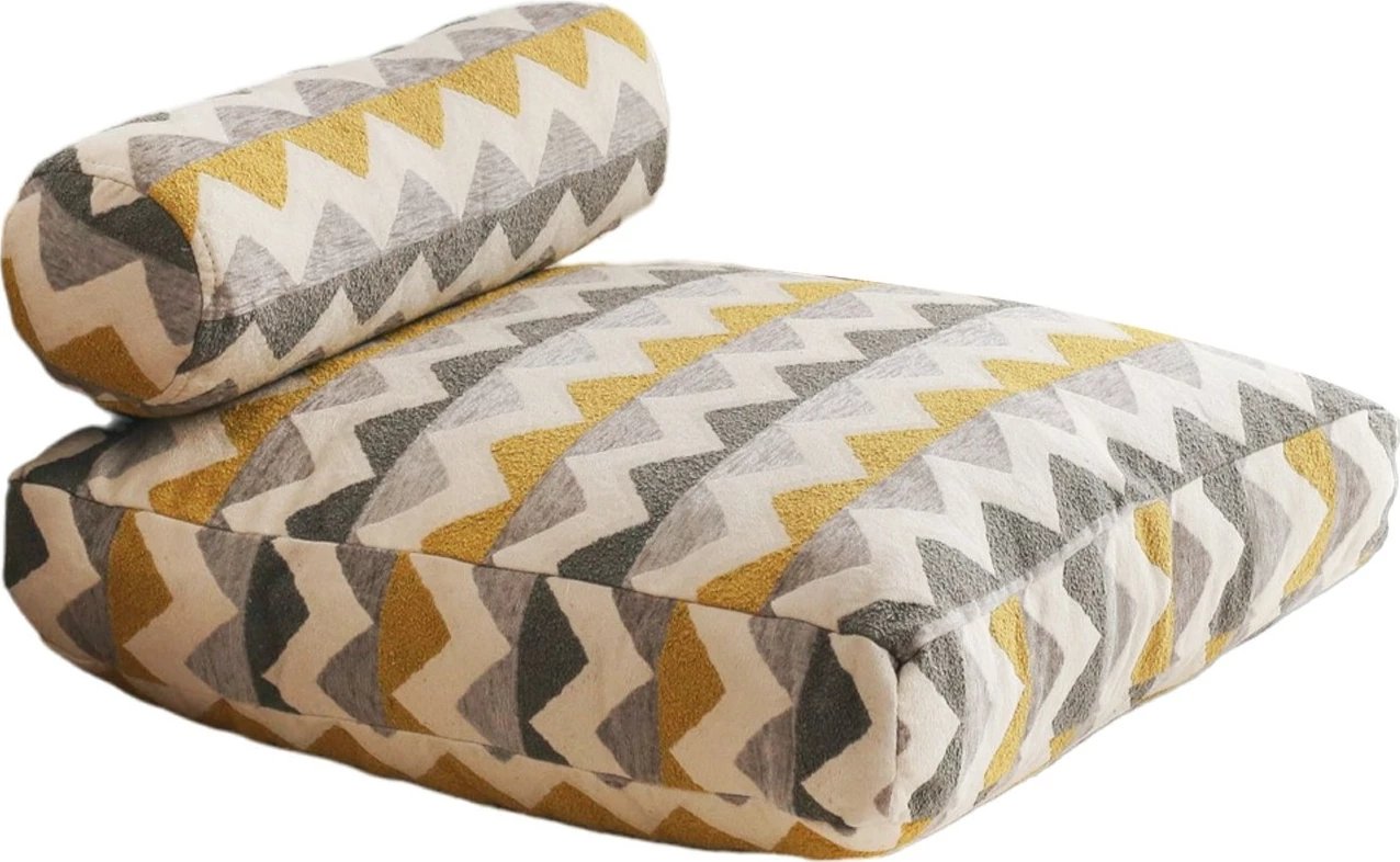 Jastëk Atelier del Sofa, dizajn zikzak, shumëngjyrësh