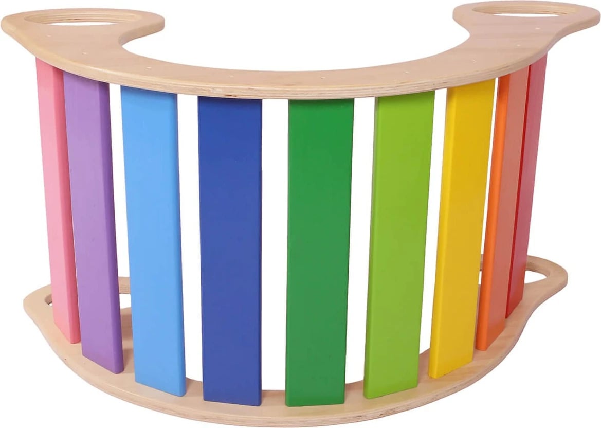 Lodër druri për fëmijë, shumëngjyrëshe, Skye Decor, mobile