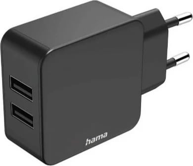 Karikues Hama 2x USB-A, 2.4 A, 12 W,  i zi