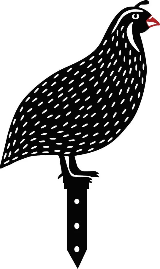 Set dekorativ metalik për kopsht, dizajn Aberto, thëllëza