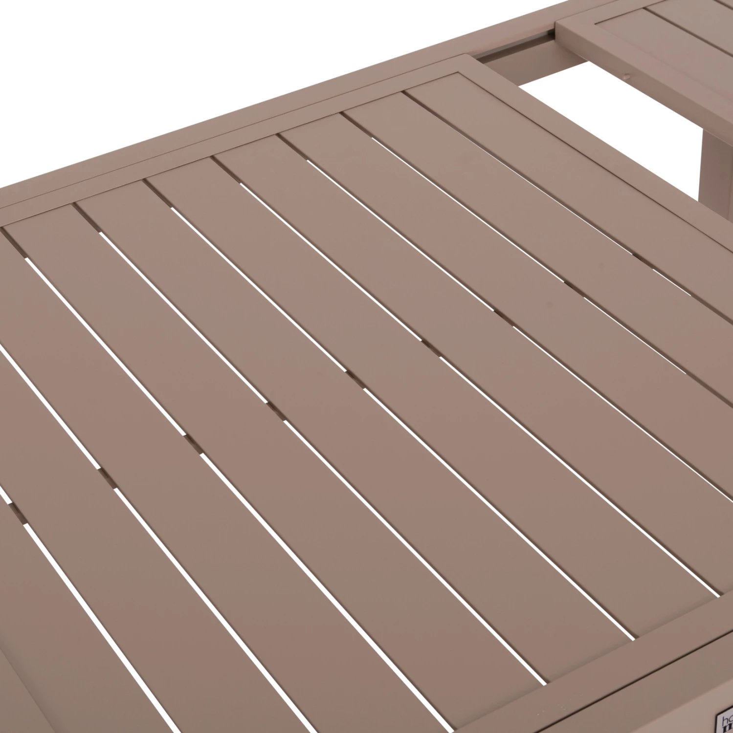 Tavolinë ngrënieje e zgjatshme KRUM, alumin, ngjyrë kapuçino, FH6277.04, 160-240x90x73cm