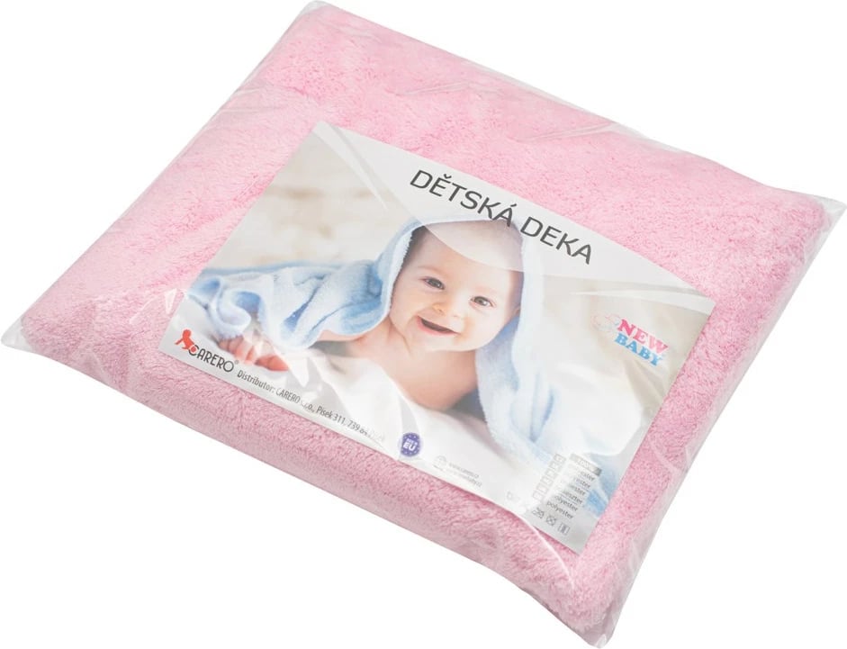 Batanije bebe, New Baby, 90x80 cm, 100% poliester, rozë
