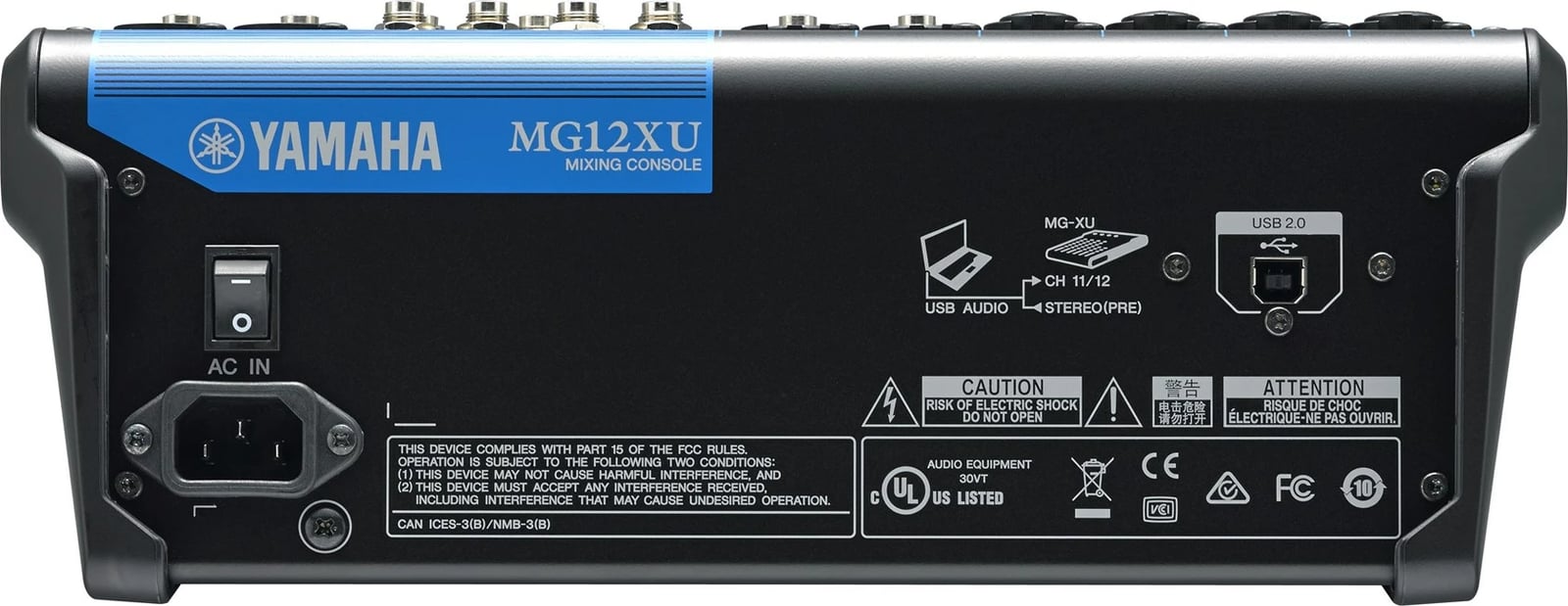 Mikser audio Yamaha MG12XU, 12 kanale