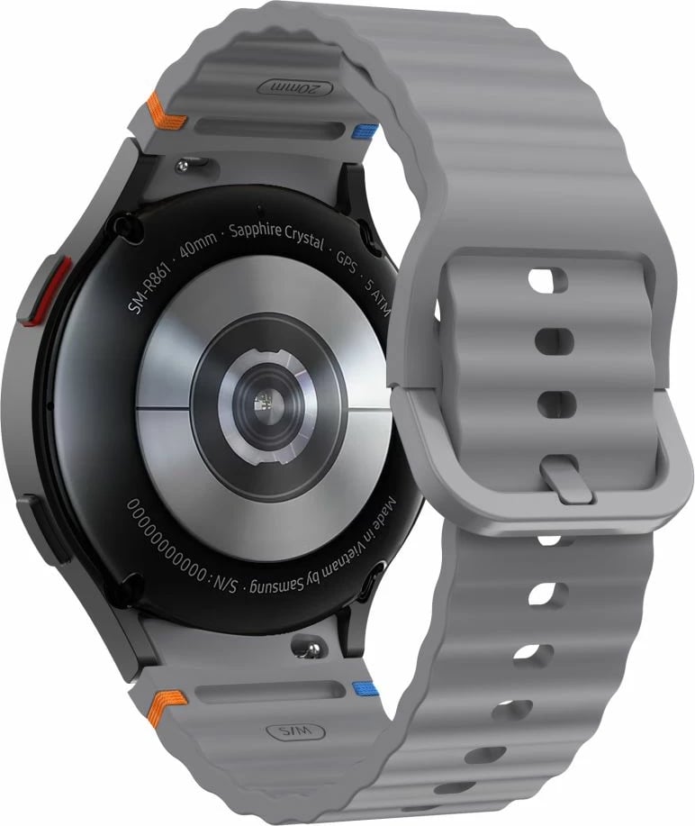 Rrip silikoni për smartwatch Tech-Protect për Samsung Galaxy Watch 4/5/5 Pro/6/7/FE, Gri