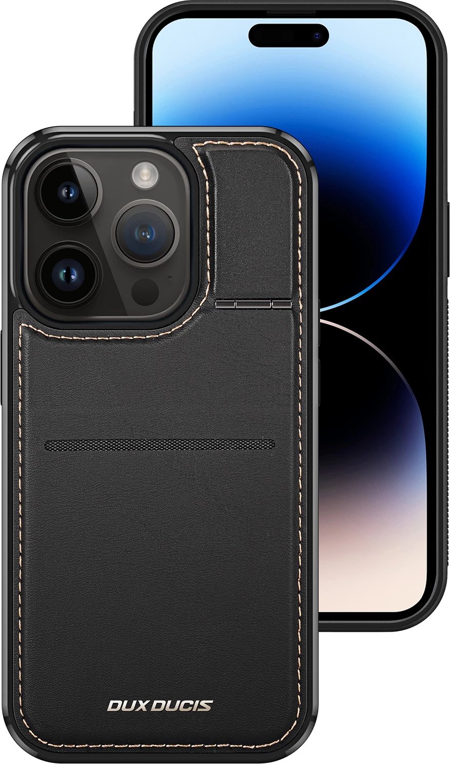 Mbështjellës Dux Ducis Rafi Mag për iPhone 14 Pro, MagSafe, RFID Blocker, i zi Mbështjellës Dux Ducis Rafi Mag për iPhone 14 Pro, MagSafe, RFID Blocker, i zi