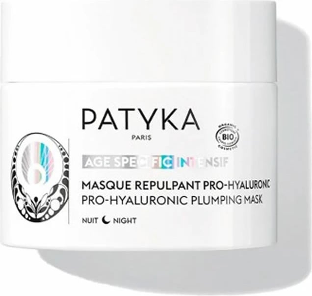 Maskë nate për fytyrë Patyka Pro-Hyaluronic, unisex, 50ml