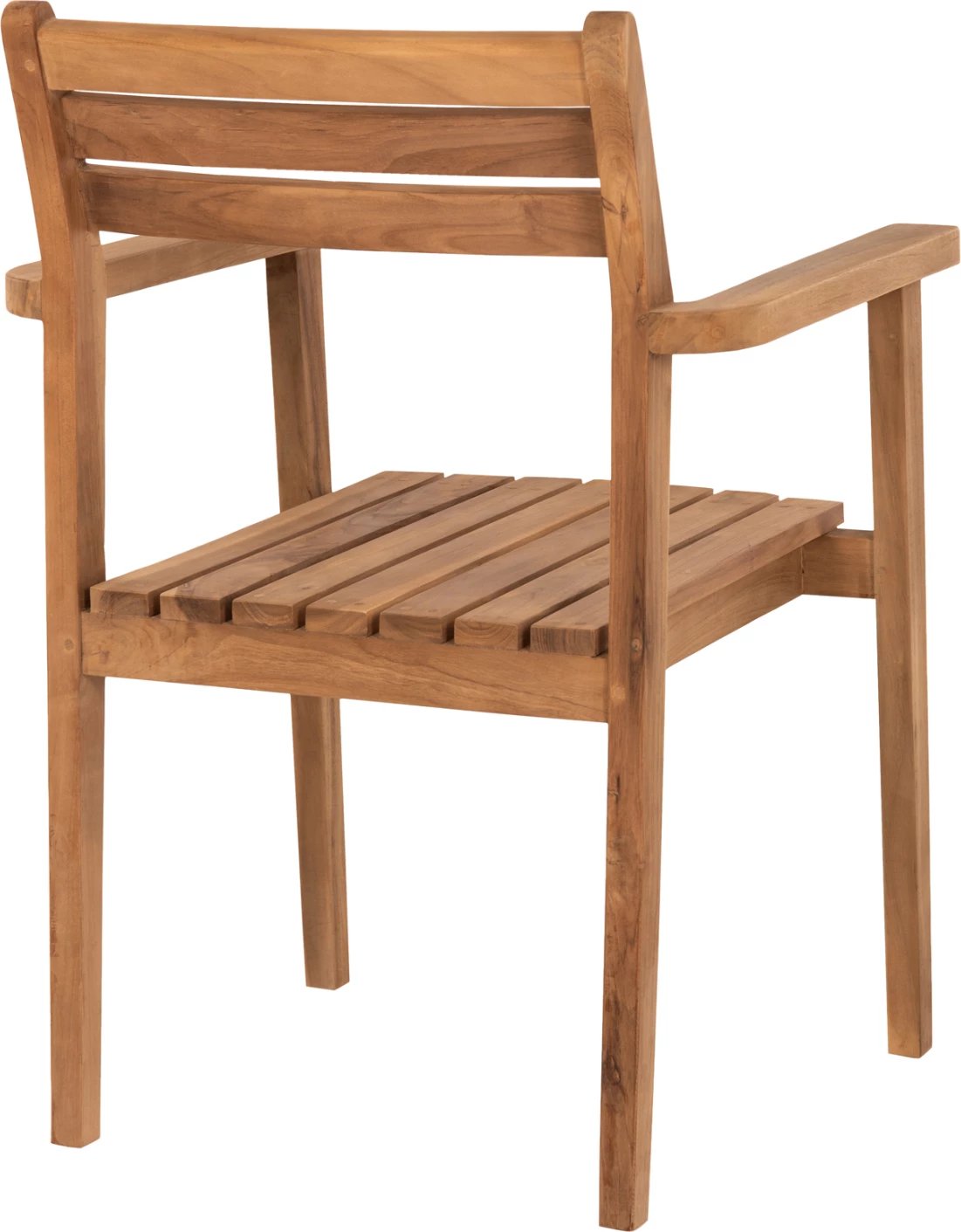 Karrige ERIETTA FH9534 dru TEAK ngjyrë natyrale e grumbullueshme 60x54x87Hcm