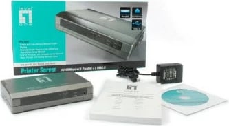 Print server LevelOne FPS-1033, 2 x USB, 1 x Parallel, Gri