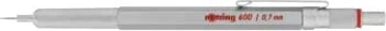 Laps mekanik rotring 1904444, metal, HB, 0.7 mm, argjendtë