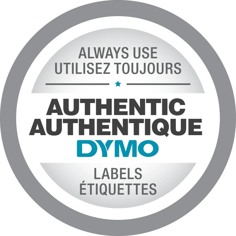 Etiketa vetëngjitëse DYMO Durable, 2.5x2.5 cm, 2 rrotulla, e bardhë