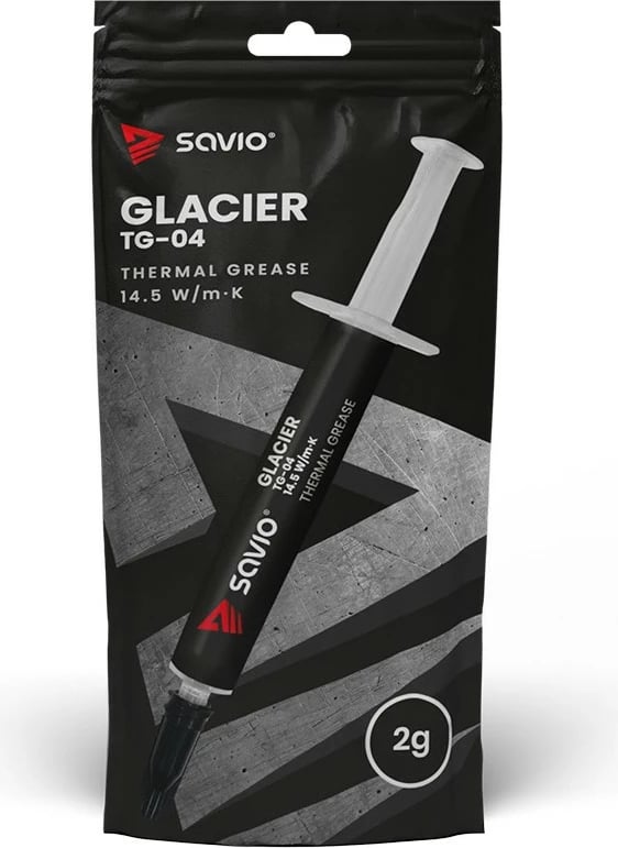 Pasta termike Savio GLACIER TG-04, 2g, 14.5W/mK, Gri