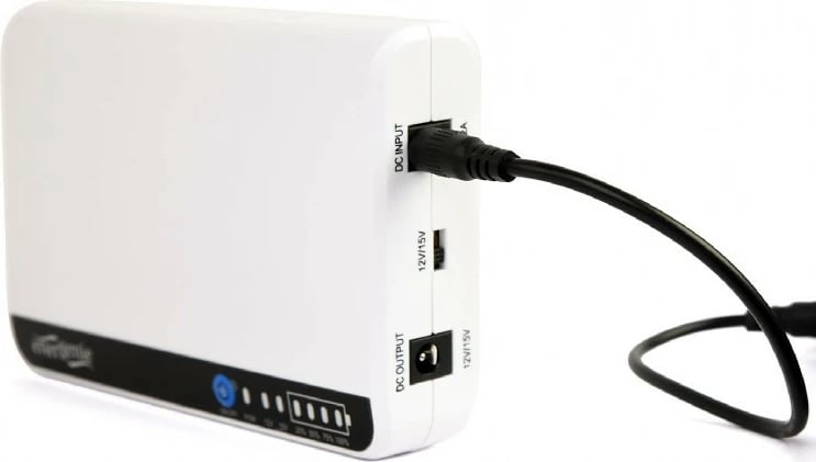 UPS DC-DC Gembird EG-UPS-DC18, 18W, 3x2200 mAh, Bardhë UPS DC-DC Gembird EG-UPS-DC18, 18W, 3x2200 mAh, Bardhë