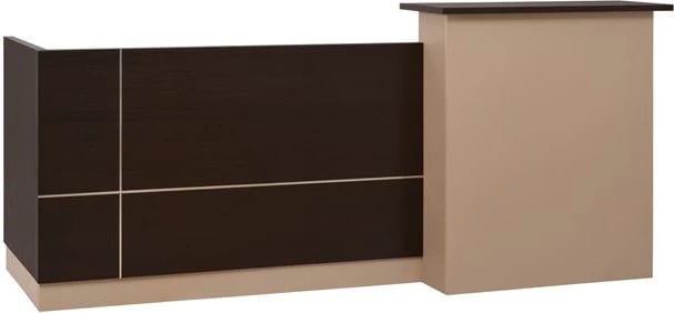 Zyrë pritjeje 240x82 wenge/bezh FH2068.01 240x82x105cm