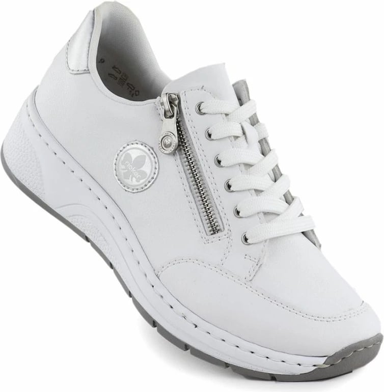 Atlete lëkure për femra Rieker, të bardha