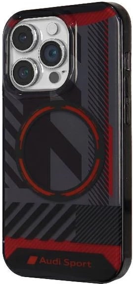 Mbështjellës Audi IML Sport MagSafe për iPhone 14 Pro Max 6.7", i zi