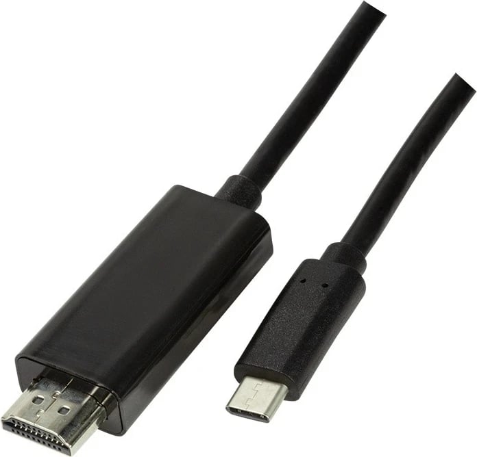Kabllo LogiLink USB-C në HDMI, e zezë