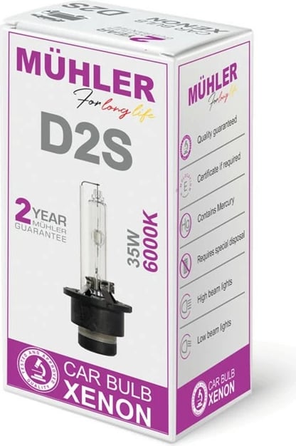 Lampa D2s 6000k Kuti  Muhler