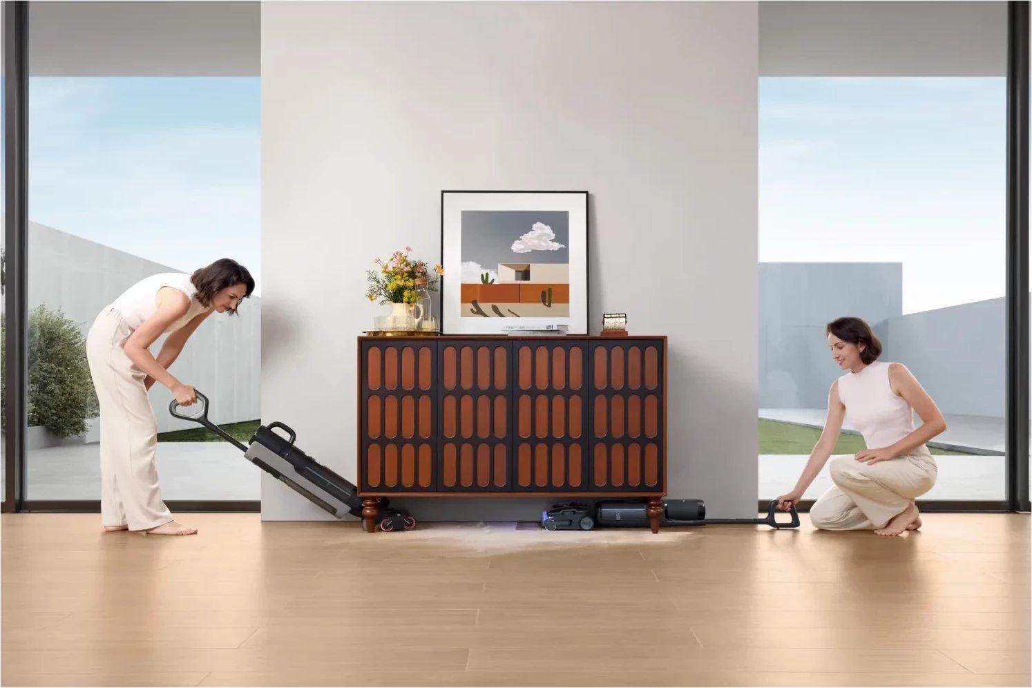 Pastrues dyshemeje Tineco Floor One S7 Stretch Steam Plus, me avull, i zi