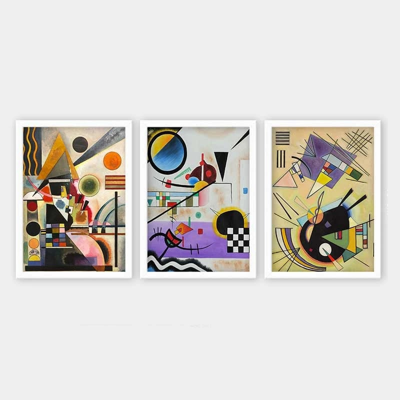 Pikturë dekorative me kornizë (3 copë), Wallity, 3BC_UN84644_3545