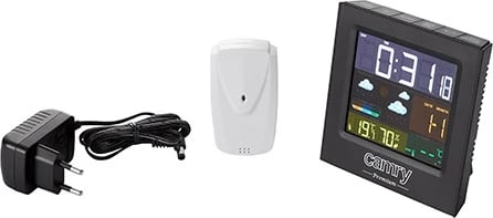 Stacion moti, Adler Camry CR 1166, ekran me ngjyra, temperaturë brenda/jashtë, higrometër, parashikim vranësirash, orë me 2 alarma, sondë e jashtme, e zezë Stacion moti, Adler Camry CR 1166, ekran me ngjyra, temperaturë brenda/jashtë, higrometër, parashikim vranësirash, orë me 2 alarma, sondë e jashtme, e zezë