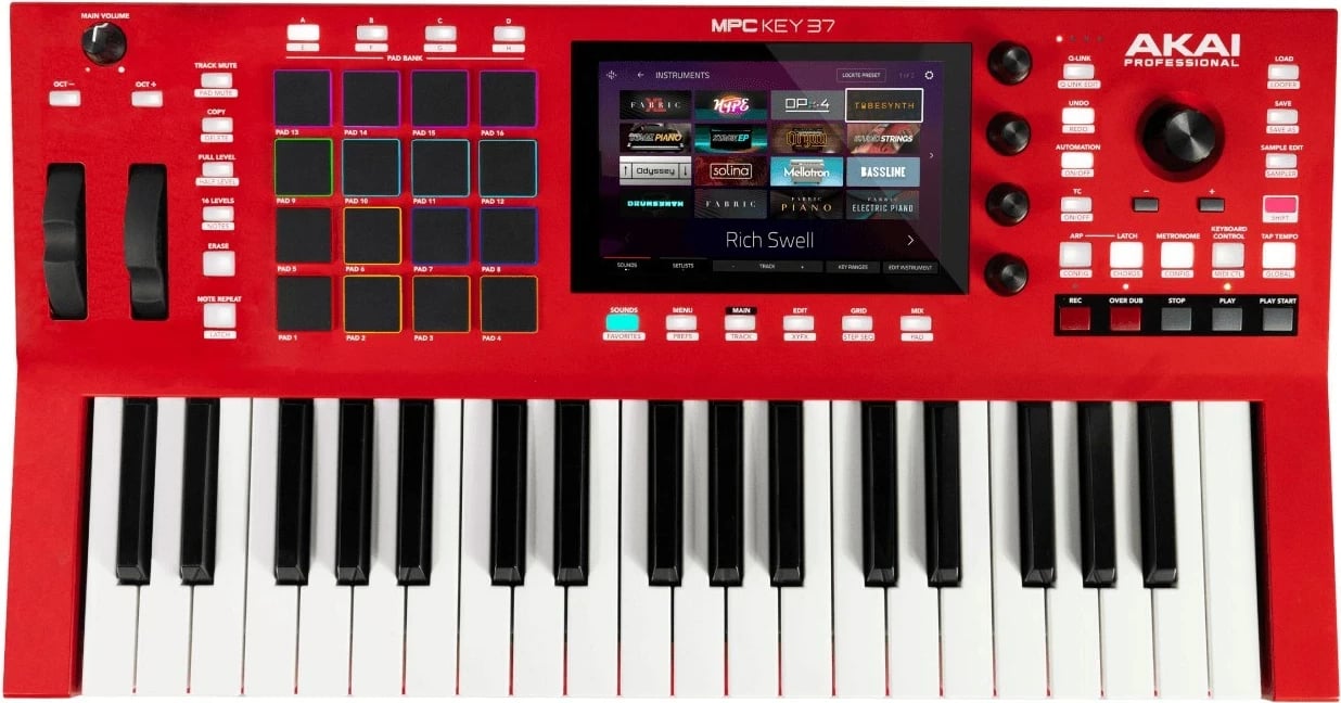 Workstation AKAI MPC Key 37, e bardhë