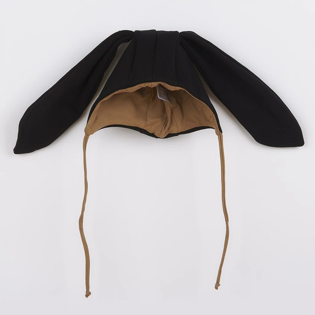 kapuç bebe, New Baby Favorite, pambuk 95% + elastan 5%, me veshë dhe lidhëse, madhësi 80 (9-12 muaj), i zi