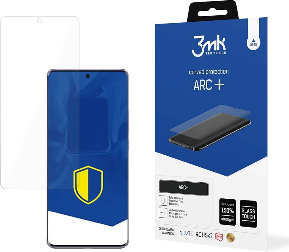 Folje mbrojtëse ekranit 3mk Protection ARC+ për Oppo Reno 10/Reno 10 Pro, transparente