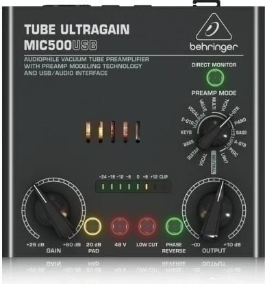 Preamplifikator Behringer MIC500USB, me tub