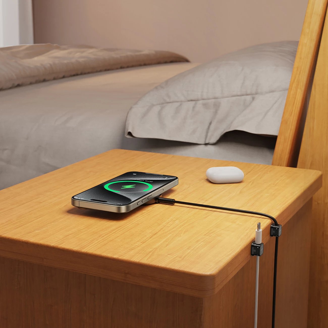 Organizues magnetik për kabllo Joyroom JR-ZS368, 6 copë, i zi