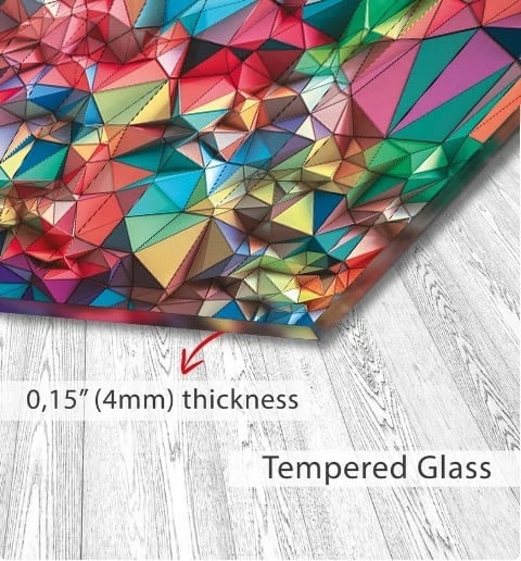 Pikturë dekorative prej xhami të temperuar, Wallity 0439, 72x46cm