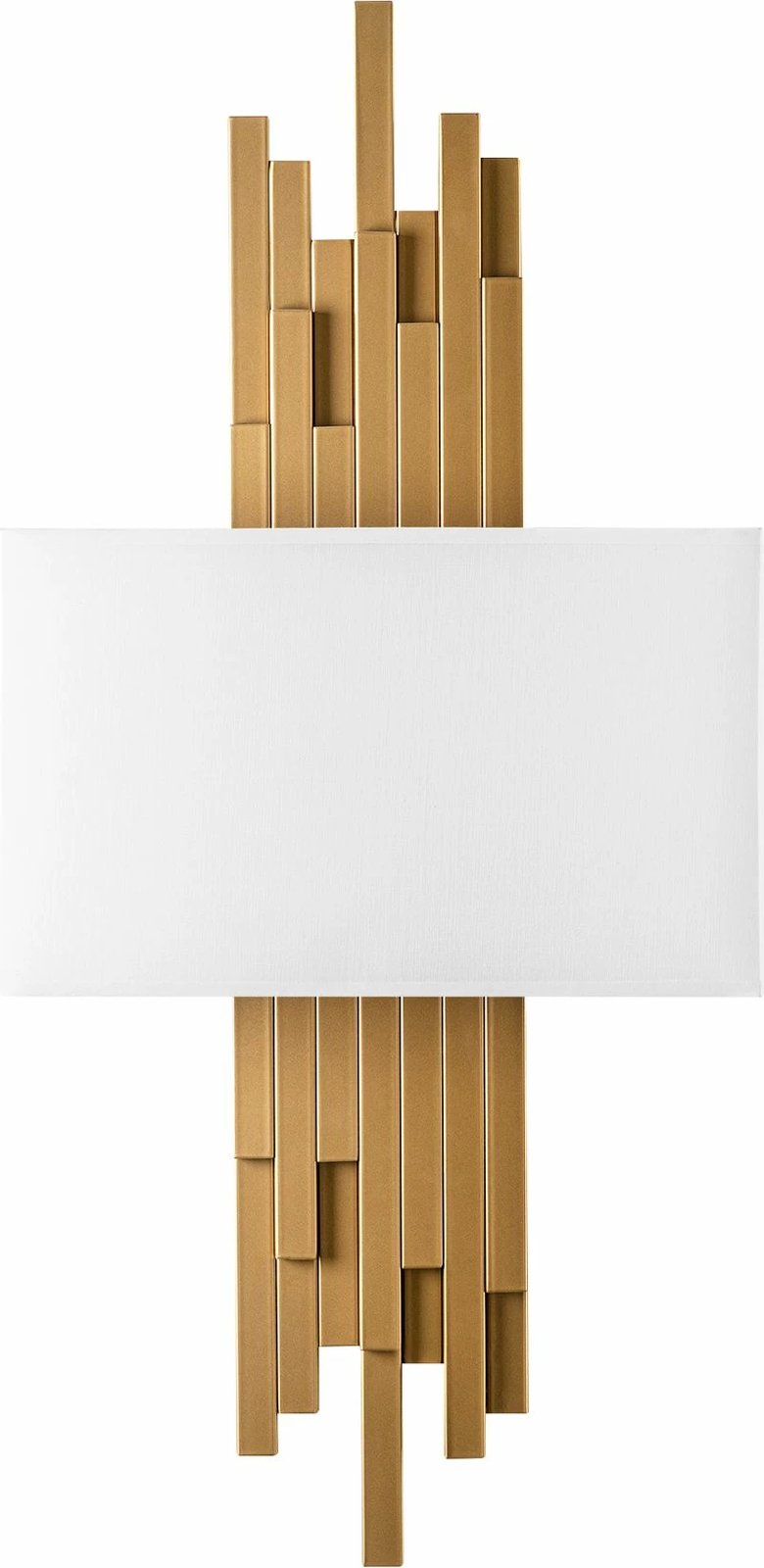 Llambë muri Opviq, Axıs - 15111, metal dhe tekstil, ngjyrë ari dhe e bardhë