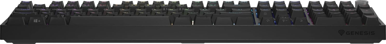 Tastierë mekanike GENESIS THOR 404, USB, RGB, QWERTY, Anglisht, E zezë