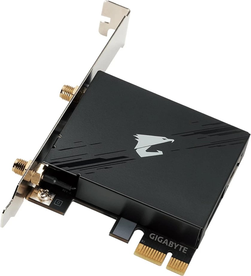 Kartelë rrjeti Gigabyte GC-WBAX210, PCI Express, Wireless, 2400 Mbit/s, e zezë