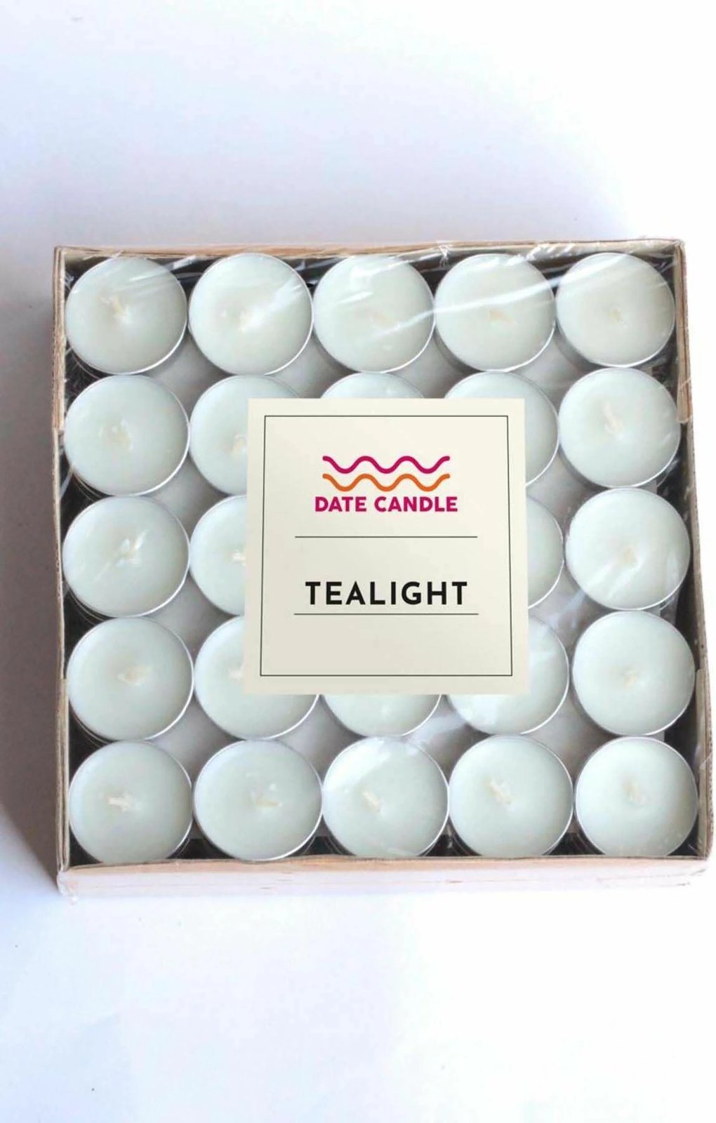 Qirinj tealight të bardhë, set 100 copë, Evila Originals