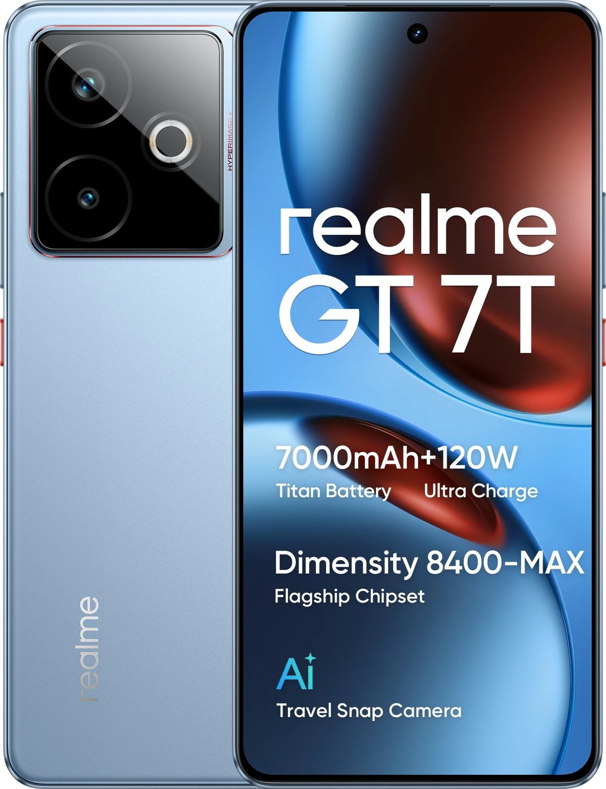 Celular Realme GT 7T 5G, 12GB RAM, 512GB, IceSense Blue